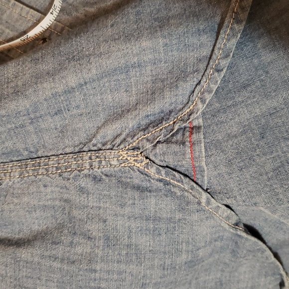 Ralph Lauren  Blue Denim Button-Up Shirt - Picture 4 of 8